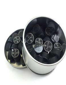 10pcs 14mm Billard Pool Cue Tipps Black 6Layer mit transparentem Kissen in SMH hohe Qualität für Spielstöcke 5267149