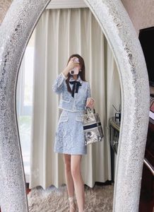 Casual Dresses Self portrait women bow jacket half skirt set