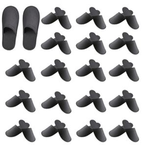 120804020Pairs Disposable Slippers Spa Non Slip Slippers Closed Toe el Slippers Comfortable Grey Slippers for Home Travel 231226