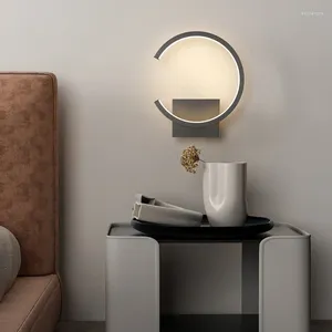 벽 램프 현대식 LED 북유럽 단순성 창의성 창의력 살아있는 침실 통로 홈 장식 비품 실내 램프