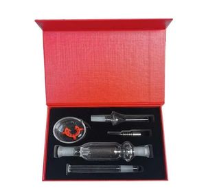 HOOKAHS Kit raccoglitore di nettare con punta in titanio Chiodo punta al quarzo 10mm tutto disponibile Tubo di vetro Micro NC set