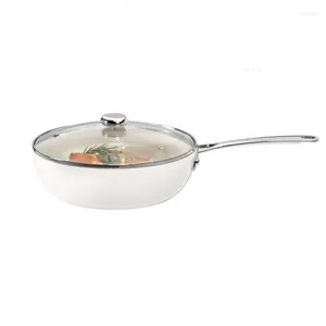 Pans Ceramic Glaze Non-stick Aluminum Alloy Cookware Home Cooking Kitchen Accessories Fried Egg Steak Gas Cooker Easy Cleaning