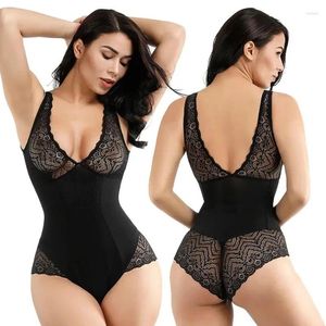 Schwytarki dla kobiet Trochę talii rajstopy V-deck Fit Single Body Shaper One -an-Corn Bodysuit Otwarty krocze ubranie