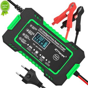 New Car battery charger 12V 6A AGM gel lead pulse repair used for cars motorcycles LCD displays direct shipment