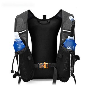 Utomhuspåsar Hydration Ryggsäck 10L Ultra Trail Vest Pack Marathon Running Rucksack Bag 500 ml Soft Flask 230727