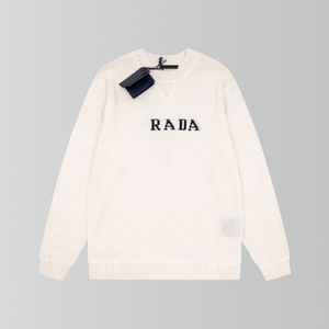 2023 New Rada Men's Sweaters Knitted Thick Crew Neck Woolen Sweater Casual Pullover Wool Cashmere Long Sleeve Winter Warm T Shirts White Grey Black Women's knitwears