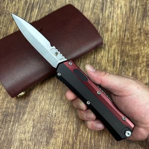 Glykon Knife Micro OTF Tech Pocket Knives D2 Blade utomhus Självförsvar Kniv CNC Aluminiumlegering Handtag EDC Tools