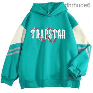 Дизайнерская одежда Мужские толстовки с капюшоном Trapstar Snake Осень/зима New High Street Корейское издание Свободный повседневный универсальный свитер с капюшоном с цветными блоками 1fcf ZQ6R