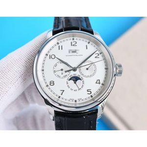 مصمم للرجال WRIST WATCH IWCS وظيفية ميكانيكية ساعة كلاسيكية المصمم متعدد الوظائف IWCS حركة مراقبة فاخرة جودة عصر الأوتوماتي