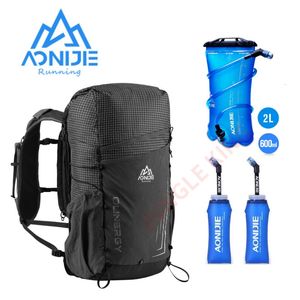 Aonijie C9110 C9111 20L 30L Spor Koşuyor Yol Sırt Çantası Gezinme Çantası Trekking Tırmanma Kampı 2L Su Çantası 600ml 231227