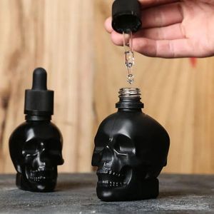 Strumenti Black Scrub Skull Bitter Flacone di amaro Medicina Contagocce BOTTIGLIA BITTER 30/60 / 120ml