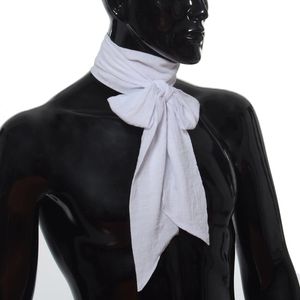 Senhores Jabot Cravat Mens egency Ascot Tie Style Neckerchief Acessórios de fantasia 231226