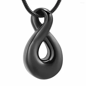 Chains IJD11527 Stainless Steel Gourd Shaped Cremation Memorial Prayer Necklace For Ashes Urn Keepsake Pendant Jewelry