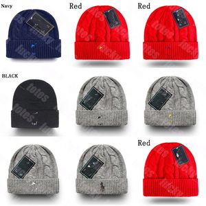 Designer beanie polo män kvinna höst vinter hatt stickad ull hatt lyxig stickad pojke tjej beanies officiell version hantverk cap skid casquette flera färger