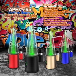 Smoking Apex eRig Electric Dab Rig Original Hookah Wax Concentrate Shatter Budder Dab Rig water bong filter function 4000mAh Type-C 1