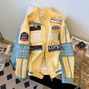 Locomotive Racing Sacing Jacket Men Women Autumn Winter American Retro Hiphop Hiphop High Quality Street Wind Baseball 231227