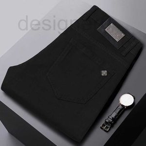 Jeans da uomo Designer Estate nuovi jeans di fascia alta, tendenza nera da uomo, pantaloni slim fit elastici, pantaloni dimagranti casual, prodotti europei di lusso leggeri ZOS0