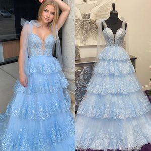 Ruffles Formal Party Dress 2k24 Princess Sheer Corset Lady Pageant Senior Girl Prom Evening Special Event Hoco Gala Cocktail Red Carpet Gown Photoshoot High School