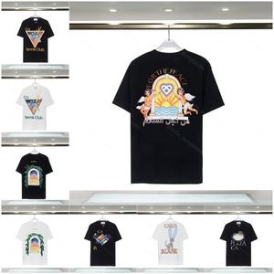 Designer t-shirt homens mulheres algodão camiseta casa primavera / verão novo país das maravilhas portão estrela castelo casa carta logotipo de manga curta casal t-shirt atacado001