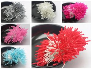 Hochzeitsblumen, 560 Stück, Glaskaviarperlen, Kopf, künstliche Blumen, Staubblätter, doppelte runde Köpfe, Baumwollschnur für Millinery, Zuckerhandwerk