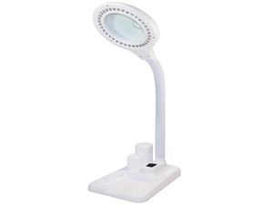 Lampada con ingrandimento a LED Lente d'ingrandimento 5 X 10X e lampada da tavolo Lente d'ingrandimento regolabile portatile con luce per anziani Leggi C096320023