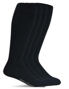 Yomandamor Men's Bamboo Wide Tover the Galf Dress Socks Boot 4ペアLサイズスーツ231226