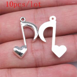 Pendant Necklaces Components Wholesale Accessories For Jewelry Heart Musical Note Charms