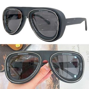 Designer Luksusowe okulary przeciwsłoneczne damskie Z2702U Owalne okulary przeciwsłoneczne Aviator Czarna rama octanowa metalowa brzeg dama marka okularów mody Lunettes de Soleil Designer pour femme