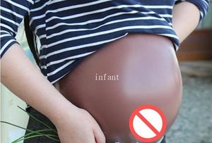 Items 57month 2500g flesh color pregnancy belly pregnant woman fake belly silicone pregnant artificial
