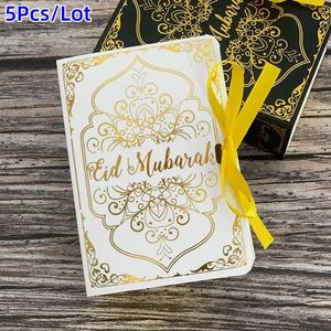 5 pieces/batch book shaped Mubarak chocolate candy box Ramadan decoration gift packaging box Islamic holiday party supplies 231227