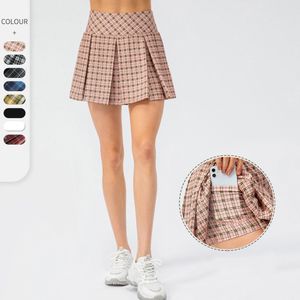 Lu Cloud Hide tênis seguro saias xs-xxl ginástica ginástica executando saia de calça plissada