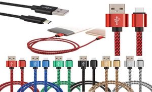 USB C Hızlı Şarj Kabloları 2A Naylon Örgülü 1m 2M 3M 3ft 6ft 10ft 10ft uzunluğunda Şarj Cordon Samsung S7 S8 S21 S22 Cep Telefonu Xiaomi 9337063