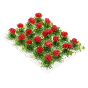 Garden Decorations Artificial Flower Cluster Decor Home Sand Table Cluster Nylon Fake Simulation Grass Plants Inomhus