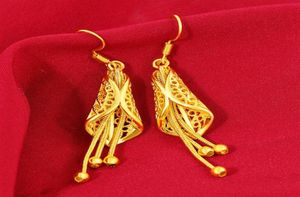 Not Fade 22K Gold Jewelry Earring for Women Leaf Fringes Bizuteria Argent Bijoux Joyas Bijoux Femme Orecchini Garnet Jewelry23197526854