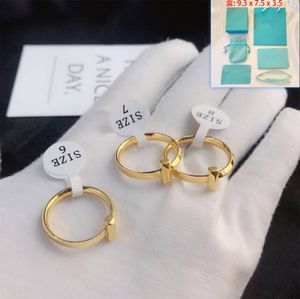 Designer Boutique Rings Simple Style Womens Charm Ring Classic Brand Logo Spring Birthday Love Gold Plated Gift Ring Boxs Packaging High Quality Jewelry
