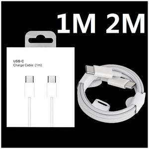 1M 2M PD USB C auf USB-C Typ C Kabel Schnelles Schnellladen C-C Ladekabel für Samsung Galaxy S10 S20 S22 S23 Utral Htc LG Xiaomi Huawei Android-Handy mit BOX