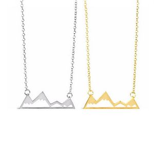 Everfast Whole 10Pc Lot Necklaces & Pendants Dainty Snowy Mountain Top Necklaces for Women Mountain Necklace Women Gift EFN037295M