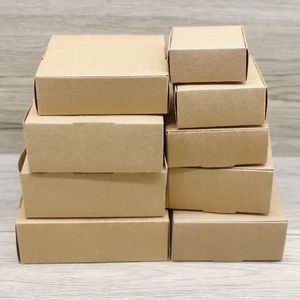 10 caixas de presente de papel kraft diy para casamentos descontos festas de aniversário doces cookies festas de natal caixas de presente criativo 231227