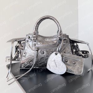 Neo Cagole Motorrad Handtasche Le Cagole Bag Designer Tasche Tasche Stein Diamant Schulter Luxus Designer Echtes Leder Crossbody Clutch Tasche Pochette 10a