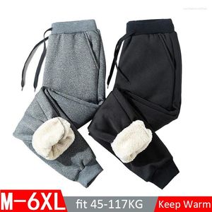 Männer Hosen Winter Warme Jogginghose Männer Fleece Verdicken Jogger Unisex Herren Damen Sport Casual Outdoor Samt Hosen 3XL 5XL