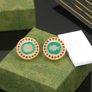 Luxury jewelry Exquisite Resin Stud Earrings Fashion Simple Letter G Designer Earrings For Women men aretes diamond earings with box G2312271XQ