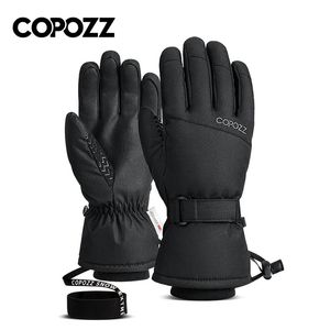 Mopozz Мужчины Женщины лыжные перчатки Ультралегкие водонепроницаемые зимние теплые перчатки для сноуборда перчатки мотоцикл езды на снежные ветроизотаты 231227