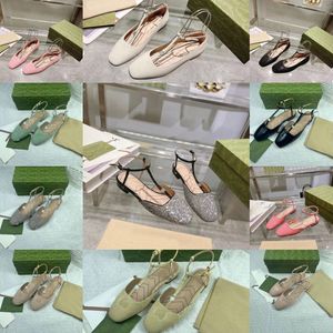 Tanno di alta qualità tacco rotondo di punta di punta piatti in pelle in pelle cinghia caviglia sandali spessi sandali da donna designer di lusso abito da sposa scarpe da spina calzature di fabbrica con scatola