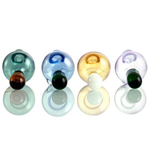 1.9in mini tampa de vidro colorido tampas de carb acessórios para fumar para quartzo banger tubos de água dab rigs g1091