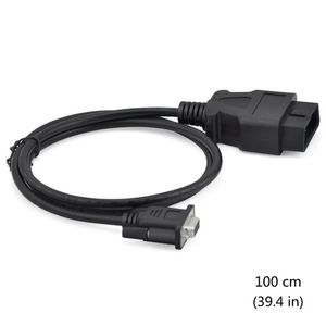 Cabo adaptador de porta serial OBD2 16Pin para DB9 Cabo de porta serial RS232