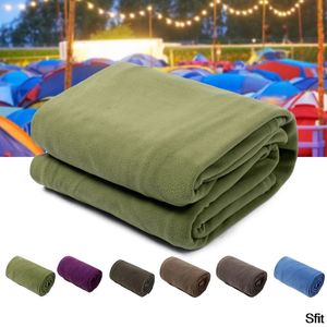 Портативный ультра-освещенный полярный флисовый спальный мешок на открытом воздухе для кемпинга кровати.