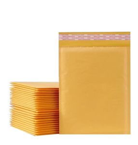 Envelopes de bolha de papel Kraft Sacos à prova de choque saco expresso auto-adesivo envelope sacos de embalagem Mailers Envelope de envio acolchoado com saco de correspondência de bolha