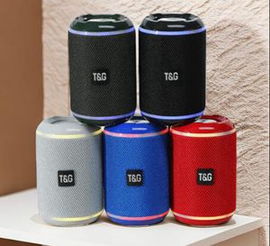 T&G TG291 Portable Speaker Wireless Bluetooth Speakers Powerful High Outdoor Bass HIFI TF FM AUX TWS Radio TG-291 Mini Speaker with LED Light