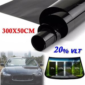 Sunshade 300*50 cm VLT Schwarze Film Roll Tint Fenster Auto Tint Auto Glass Fenster Sommerhaus Sonnenschutz UV Kleber Filmaufkleber1