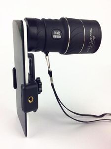 Day Night Vision 16x52 HD Optisk monokulär jaktcamping Vandring Teleskop Telefon Lens Lens Zoom Mobile Scope Universal Mount1779575